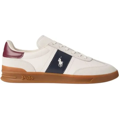 Vintage Leather Sneakers with EVA Midsole , male, Sizes: 6 UK, 8 UK, 9 UK, 10 UK - Polo Ralph Lauren - Modalova