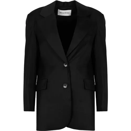 Stilvolle Einreiher-Jacke , Damen, Größe: XS - Silvian Heach - Modalova