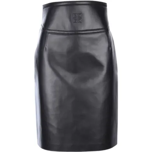 Eleganter schwarzer Midi-Rock mit 4G-Logo - Givenchy - Modalova