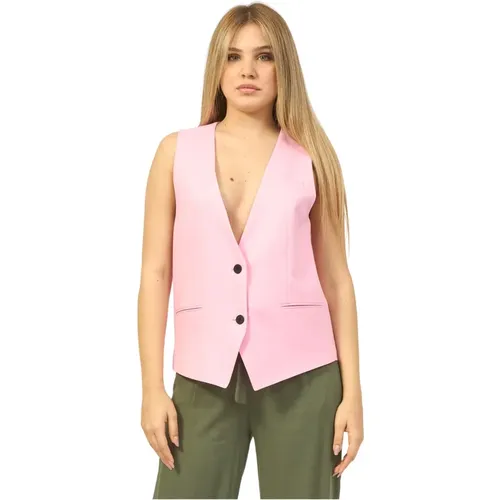 Oversized Linen Blend Jacket , female, Sizes: M, XL, L - Hugo Boss - Modalova
