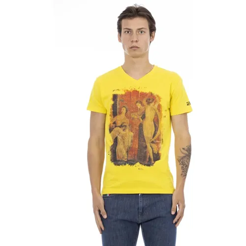 T-Shirts , Herren, Größe: L - Trussardi - Modalova