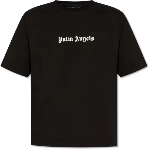 T-shirt with logo , male, Sizes: L, XS, S, XL, 2XL - Palm Angels - Modalova