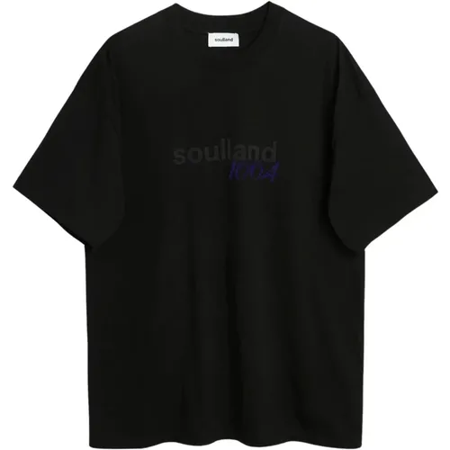 Bio-Baumwolle Ocean T-shirt , unisex, Größe: M/L - Soulland - Modalova