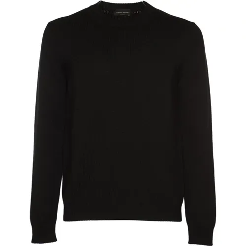 Sweaters - Girocollo ML , male, Sizes: M - Roberto Collina - Modalova