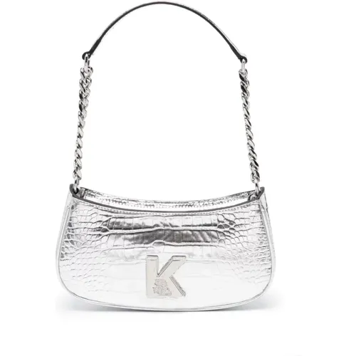 Silver Kameo Shoulder Bag , female, Sizes: ONE SIZE - Karl Lagerfeld - Modalova