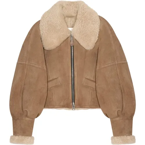 Merino Shearling Kurze Jacke - SHOREDITCH SKI CLUB - Modalova