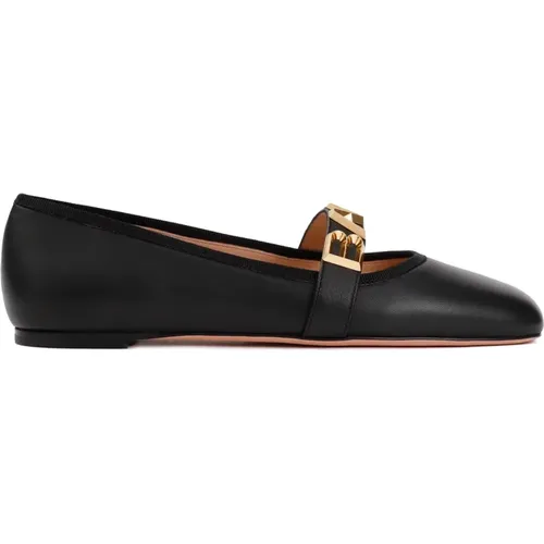 Leather Ballerinas Square Toe , female, Sizes: 7 UK, 3 1/2 UK, 6 UK - Bally - Modalova