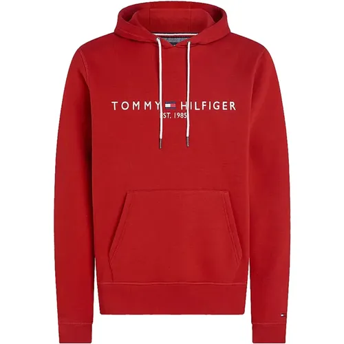 Dunkler Magma Logo Hoodie , Herren, Größe: S - Tommy Hilfiger - Modalova