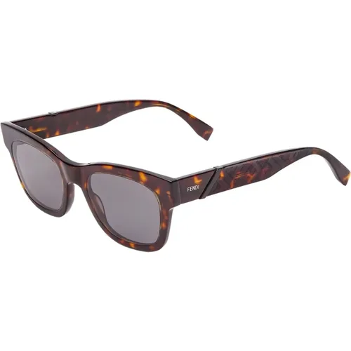 Diagonal Men's Sunglasses , male, Sizes: 52 MM - Fendi - Modalova