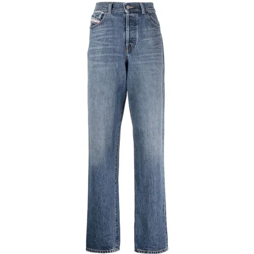 Casual Wide Leg Jeans , female, Sizes: W30 L32, W29 L32, W27 L32, W28 L32 - Diesel - Modalova