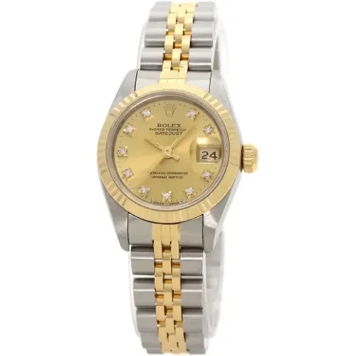 Pre-owned Stainless Steel watches , female, Sizes: ONE SIZE - Rolex Vintage - Modalova