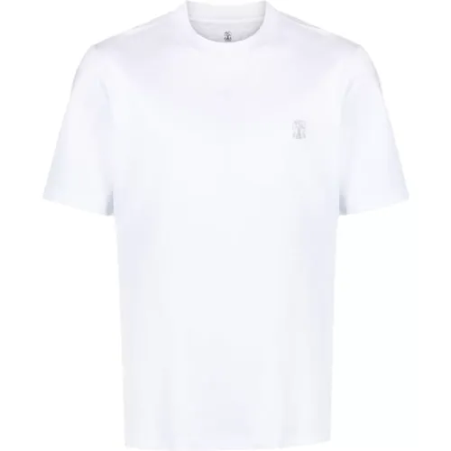 Weiße T-Shirts und Polos , Herren, Größe: 3XL - BRUNELLO CUCINELLI - Modalova