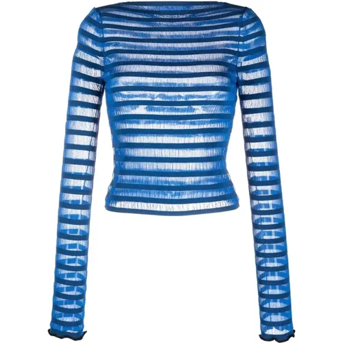 Gestreifter Casual Pullover Multicolor,Bunt Sheer Stripe Casual Sweater - Proenza Schouler - Modalova