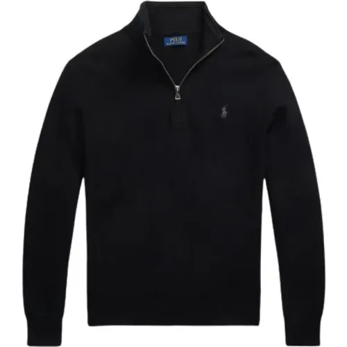 Honeycomb Half-Zip Cotton Sweater , male, Sizes: 2XL, L, M, XL, S - Polo Ralph Lauren - Modalova