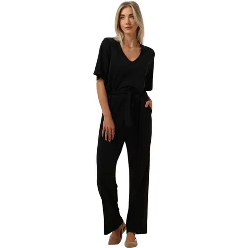 Kurzer Overall in Schwarz , Damen, Größe: M - Minus - Modalova