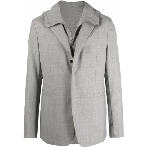 Grey Virgin Wool Jacket , male, Sizes: 2XL, XL - Givenchy - Modalova