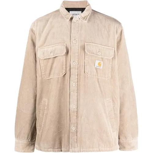 Mandel Logo Patch Jacke , Herren, Größe: L - Carhartt WIP - Modalova