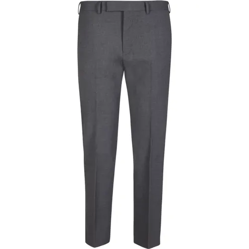 Grey Cotton Trousers with Tailored Cut , male, Sizes: 3XL, L, 2XL, M, XL - PT Torino - Modalova