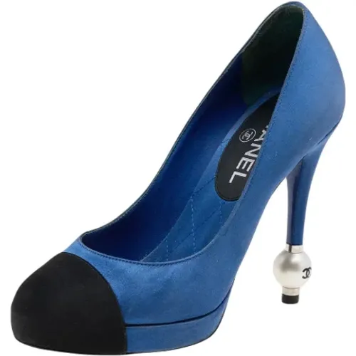 Pre-owned Satin heels , female, Sizes: 3 1/2 UK - Chanel Vintage - Modalova