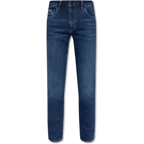 Jeans with logo , Herren, Größe: W30 - Versace Jeans Couture - Modalova