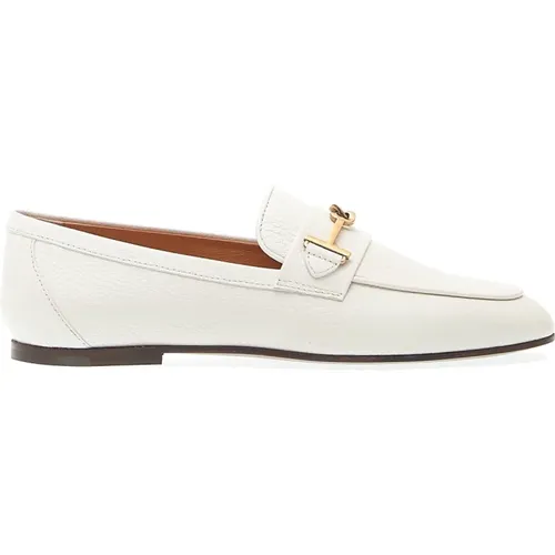 Leather Loafer Shoes , female, Sizes: 4 1/2 UK, 3 UK, 5 UK, 3 1/2 UK, 8 UK, 7 UK - TOD'S - Modalova