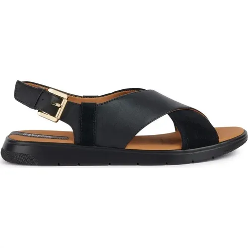 Flat Sandals for Women , female, Sizes: 5 UK - Geox - Modalova