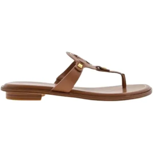 Cut Out Camel Leather Sandals , female, Sizes: 4 UK, 5 UK - Michael Kors - Modalova