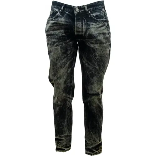 Cotton Jeans with Distressed Detailing , male, Sizes: S - John Richmond - Modalova