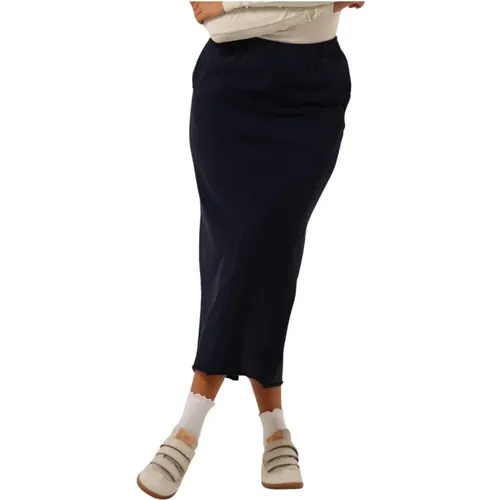 Navy Midi Skirt 503 - Penn&Ink N.Y - Modalova