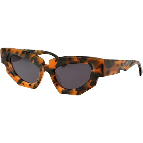 Stylish Sunglasses for Maske F5 , male, Sizes: 52 MM - Kuboraum - Modalova