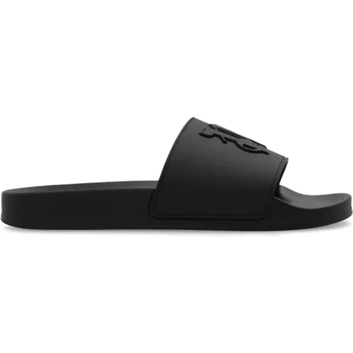 Slides mit Logo , Herren, Größe: 40 EU - Palm Angels - Modalova