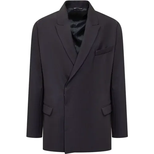 Eleganter Blauer Doppelreihiger Blazer , Herren, Größe: L - Costumein - Modalova