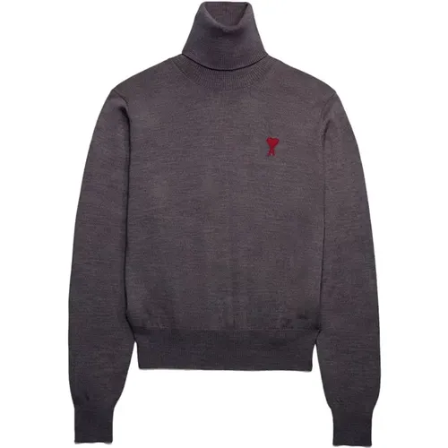 Ami De Coeur wool jumper , male, Sizes: L, S, M - Ami Paris - Modalova