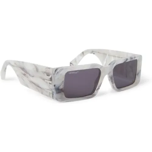 Milano Trendy Sunglasses , unisex, Sizes: ONE SIZE - Off White - Modalova