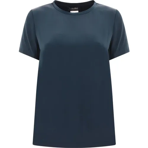 Rebecca Satin T-Shirt , Damen, Größe: 2XS - Max Mara - Modalova