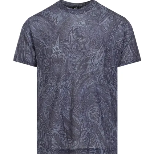 Paisley Print T-Shirt , male, Sizes: L - ETRO - Modalova