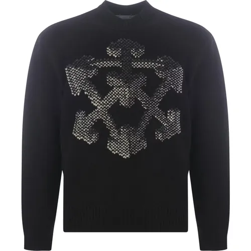 Sweater with Logo Detail , male, Sizes: S - Off White - Modalova
