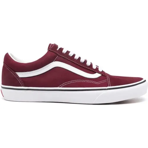 Rote Canvas Sneakers , Herren, Größe: 44 EU - Vans - Modalova