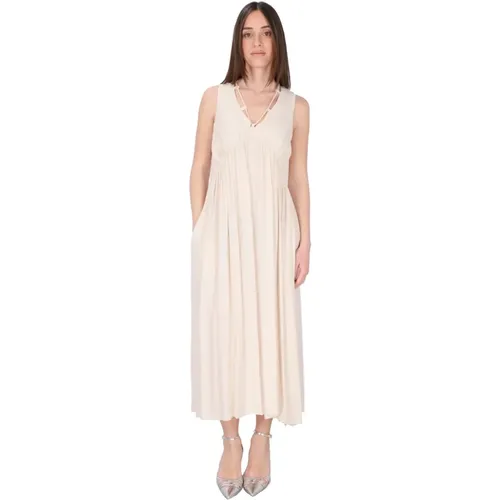Sleeveless Peplum Dress , female, Sizes: S, M, XS - pinko - Modalova