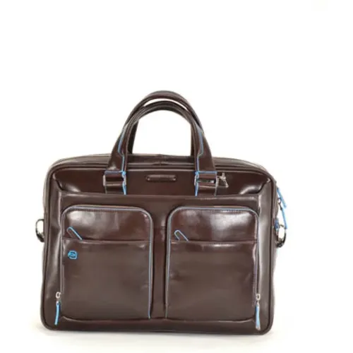 Dark Unisex Handbag with iPad 10.5 , male, Sizes: ONE SIZE - Piquadro - Modalova