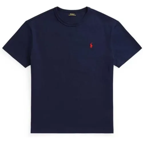 Blaues Polo Shirt mit Pony Logo , Herren, Größe: 2XL - Ralph Lauren - Modalova