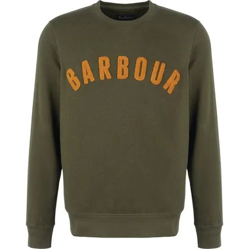 Vintage Logo Crew Sweatshirt , Herren, Größe: 2XL - Barbour - Modalova