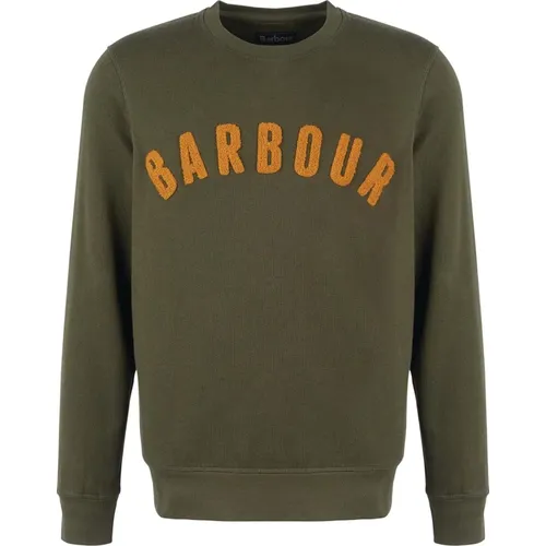 Vintage Logo Crew Sweatshirt - Barbour - Modalova