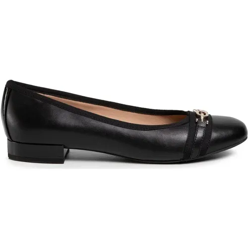 Elegante Geschlossene Ballerinas in Schwarz - Geox - Modalova