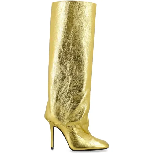 Gold Closed Toe Sienna Boots , female, Sizes: 4 UK, 5 UK, 3 UK - The Attico - Modalova