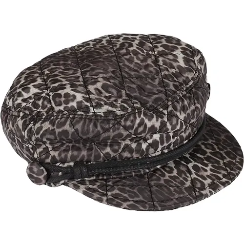 Leopard Print Sailor Hat , female, Sizes: L, M - Maison Michel - Modalova