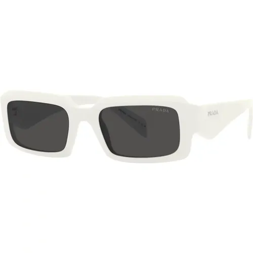 Weiße/Dunkelgraue Sonnenbrille,Schildpatt/Braun Grün Sonnenbrille - Prada - Modalova