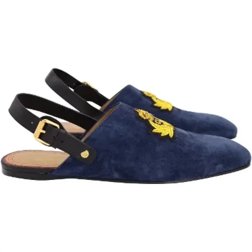 Pre-owned Suede flats , female, Sizes: 10 1/2 UK - Christian Louboutin Pre-owned - Modalova