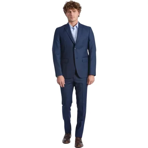 Blauer Wollanzug Slim Fit Baldinini - Baldinini - Modalova