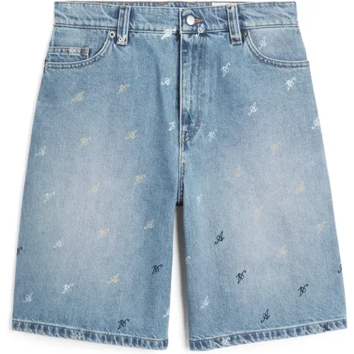 Lässige Denim-Shorts , Herren, Größe: W30 - Axel Arigato - Modalova